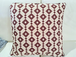 BRAND NEW Brown Diamond Pattern Cushion - 2 Available