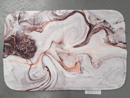 BRAND NEW Plush Brown, Copper & White Marbled Bathroom / Door Mat