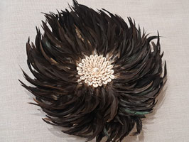 Boho Brown Feather & Shell Wall Hanging - 3 Available