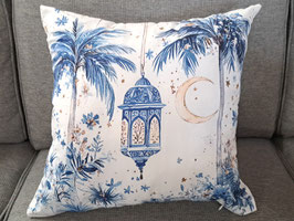 BRAND NEW Blue & White Moroccan Cushion - 2 Available