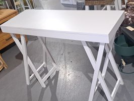 White Laminate Cross Leg Desk