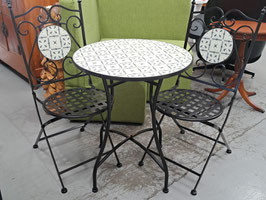 BRAND NEW Tile Mosaic 3 Pce Patio Setting
