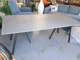 "Early Settler" Grey Concrete Composite 8 Seater Dining Table