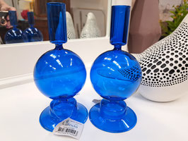 BRAND NEW Pair Royal Blue Candle Holders