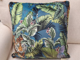 Jungle Tiger Velvet Feather Filled Cushion - 2 Available