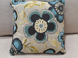 Blue Floral Cushion