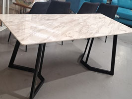 "Faerlin" Faux Marble 6 Seater Dining Table