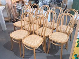 Oak & Cane Bentwood Dining Chairs - 14 Available