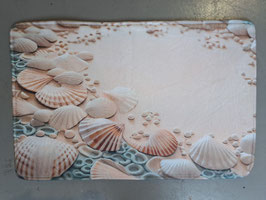 BRAND NEW Plush Beach Seashell Bathroom / Door Mat