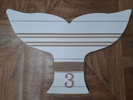 BRAND NEW White Whale Tail Wall Hanging