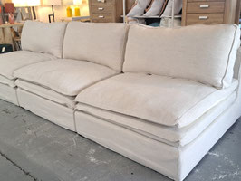 "Early Settler" Large Linen Colour 3 Pce Modular Lounge