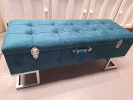 BRAND NEW Teal Velvet Storage Bench Seat