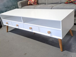 Long White TV Entertainment Unit