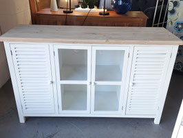 BRAND NEW White Timber & Glass Buffet
