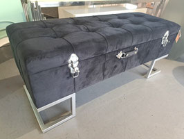 BRAND NEW Black Velvet Storage Bench Seat