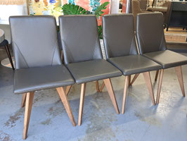 "Nick Scali" Set 4 Leather Dining Chairs