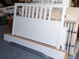 "Ikea" White Queen Bed Frame