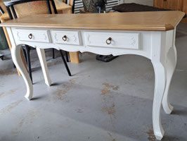 White & Natural Oak Hall Table