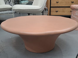 BRAND NEW "Luxo" Round Terracotta Colour Concrete Coffee Table