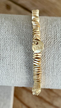Biba Armband goldfarbene, flache Quadrate