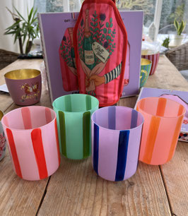 Giftcompany Teelichthalter gestreift