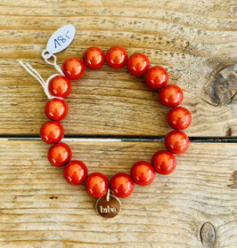 biba Armband glänzende orange Kugeln