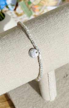 Biba Armband mit zarten silberfarbenen Würfeln