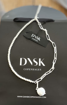 DNSK kurze Kette Perlenmix mit Perlenanhänger