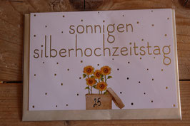 Cityproducts Klappkarte " sonnigen slberhochzeitstag "