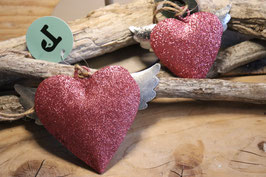 Pape pinkes Glitzerherz mit Flügeln