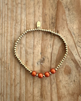 lot83 Armband goldfarbene Kugeln