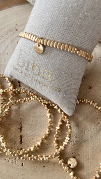 Biba Armband goldfarbene Rechtecke