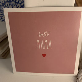 HEY!Cards quaratische Postkarte " beste Mama "