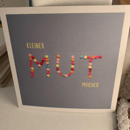 HEY!Cards quadratische Postkarte " Kleiner MUT Macher "