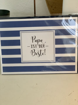 Art a la card Klappkarte " Papa du bist der Beste "