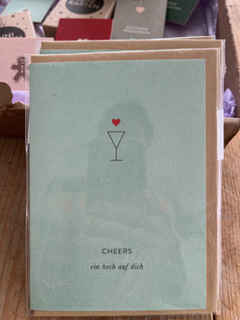 Kartenmarie Klappkarte " CHEERS "