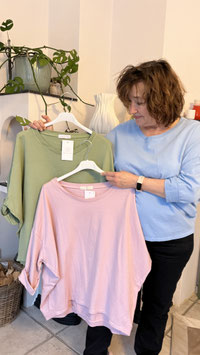 Dünner Sweater Uni