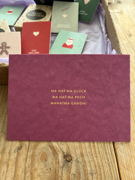 Kartenmarie Postkarte " MA HAT MA GLÜCK "