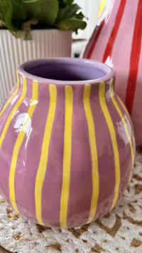 Artisan Vase S rosa/gelb