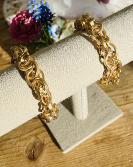 Biba Armband kräftige matte goldfarbene Kettenglieder