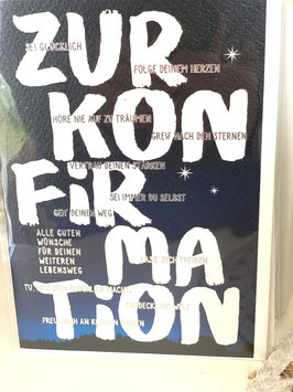 Edition Gollong Klappkarte " Zur Konfirmation "