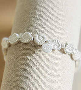 Biba Armband matte silberfarbene Muschel