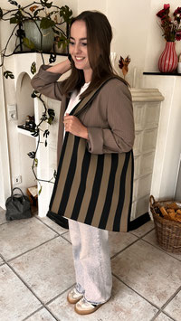 Lot83 Lois Shopper schwarz /taupe