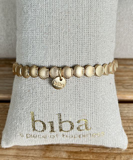 Biba Armband goldfarbene Muscheln