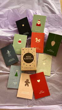 Kartenmarie 10 mini Weihnachtskarten