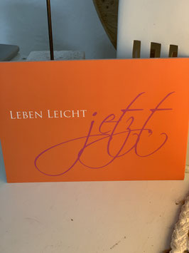 Wunderwort Postkarte "Leben Leicht Jetzt "