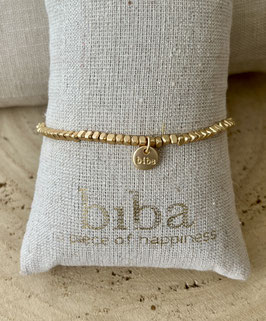 Biba Armband goldfarbene flache Quadrate