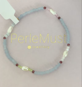 PerleMust Armband Hellblau