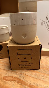 Eulenschnitt Espresso Becher Herz