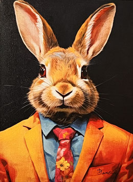 Bild Business Hase gelb